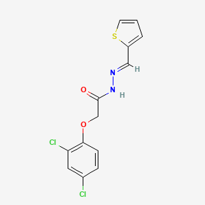 molecular formula C13H10Cl2N2O2S B3002222 2-(2,4-dichlorophenoxy)-N'-(2-thienylmethylene)acetohydrazide CAS No. 154295-09-7