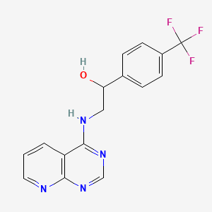 2-(Pyrido[2,3-d]pyrimidin-4-ylamino)-1-[4-(trifluoromethyl)phenyl]ethanol