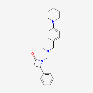 1-{[Methyl({[4-(piperidin-1-yl)phenyl]methyl})amino]methyl}-4-phenylazetidin-2-one