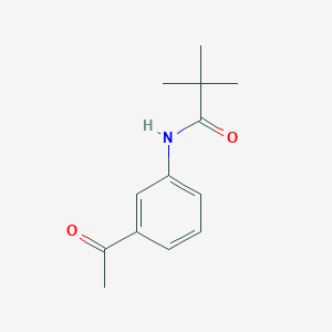 molecular formula C13H17NO2 B3002243 N-(3-acetylphenyl)-2,2-dimethylpropanamide CAS No. 130599-98-3
