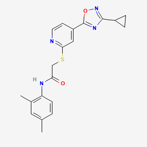 2-((4-(3-cyclopropyl-1,2,4-oxadiazol-5-yl)pyridin-2-yl)thio)-N-(2,4-dimethylphenyl)acetamide