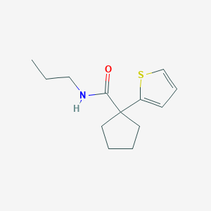 N-propyl-1-(thiophen-2-yl)cyclopentanecarboxamide