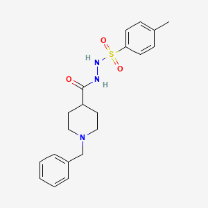 molecular formula C20H25N3O3S B3002297 N'-[(1-benzyl-4-piperidinyl)carbonyl]-4-methylbenzenesulfonohydrazide CAS No. 672949-66-5