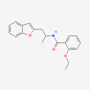 molecular formula C20H21NO3 B3002301 N-(1-(benzofuran-2-yl)propan-2-yl)-2-ethoxybenzamide CAS No. 2034558-64-8