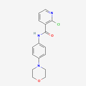 2-chloro-N-[4-(4-morpholinyl)phenyl]nicotinamide