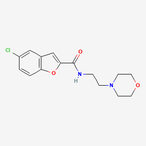 5-chloro-N-(2-morpholinoethyl)benzofuran-2-carboxamide