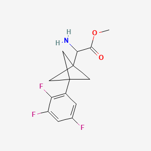 Methyl 2-amino-2-[3-(2,3,5-trifluorophenyl)-1-bicyclo[1.1.1]pentanyl]acetate