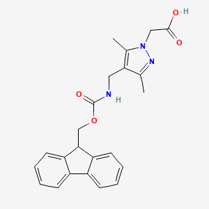 2-{4-[({[(9H-fluoren-9-yl)methoxy]carbonyl}amino)methyl]-3,5-dimethyl-1H-pyrazol-1-yl}acetic acid