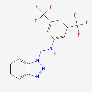 N-(1H-1,2,3-benzotriazol-1-ylmethyl)-3,5-bis(trifluoromethyl)aniline