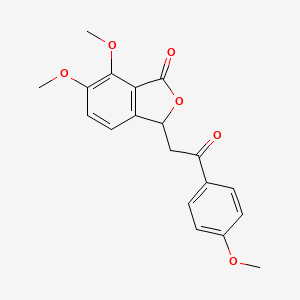 6,7-dimethoxy-3-(2-(4-methoxyphenyl)-2-oxoethyl)isobenzofuran-1(3H)-one