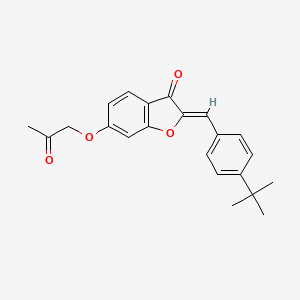 (Z)-2-(4-(tert-butyl)benzylidene)-6-(2-oxopropoxy)benzofuran-3(2H)-one