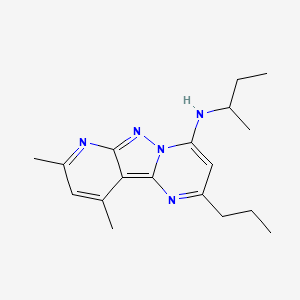 N-(sec-butyl)-8,10-dimethyl-2-propylpyrido[2',3':3,4]pyrazolo[1,5-a]pyrimidin-4-amine