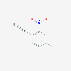 molecular formula C9H7NO2 B3002360 1-Ethynyl-4-methyl-2-nitrobenzene CAS No. 875768-16-4