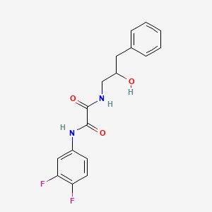 molecular formula C17H16F2N2O3 B3002362 N1-(3,4-difluorophenyl)-N2-(2-hydroxy-3-phenylpropyl)oxalamide CAS No. 1351659-80-7