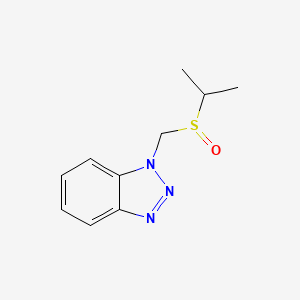 1-[(Propane-2-sulfinyl)methyl]-1H-1,2,3-benzotriazole