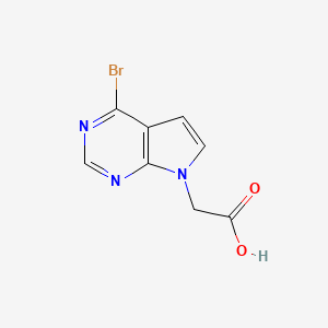 2-(4-Bromopyrrolo[2,3-d]pyrimidin-7-yl)acetic acid