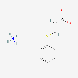 molecular formula C9H11NO2S B3002376 (2E)-3-(Phenylsulfanyl)prop-2-enoate (NH4+) CAS No. 1027230-21-2