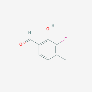 molecular formula C8H7FO2 B3002386 3-Fluoro-2-hydroxy-4-methylbenzaldehyde CAS No. 1283718-64-8