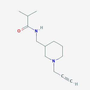 molecular formula C13H22N2O B3002388 2-methyl-N-{[1-(prop-2-yn-1-yl)piperidin-3-yl]methyl}propanamide CAS No. 1281130-22-0