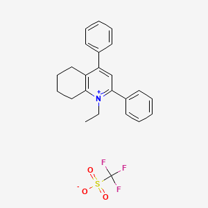 1-Ethyl-2,4-diphenyl-5,6,7,8-tetrahydroquinolin-1-ium trifluoromethanesulfonate