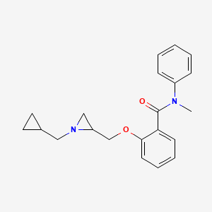 2-[[1-(Cyclopropylmethyl)aziridin-2-yl]methoxy]-N-methyl-N-phenylbenzamide