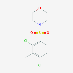 molecular formula C11H13Cl2NO3S B300240 4-[(2,4-Dichloro-3-methylphenyl)sulfonyl]morpholine 