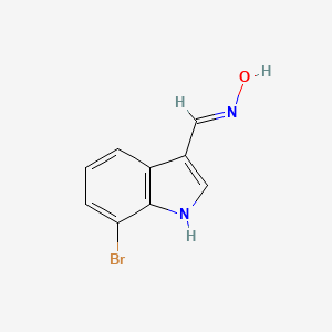 molecular formula C9H7BrN2O B3002407 (NE)-N-[(7-bromo-1H-indol-3-yl)methylidene]hydroxylamine CAS No. 1261024-26-3