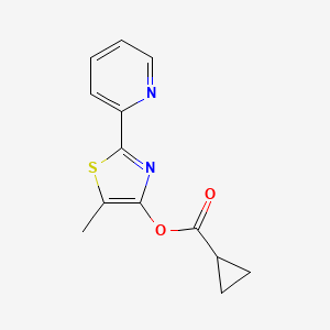 5-Methyl-2-(2-pyridinyl)-1,3-thiazol-4-yl cyclopropanecarboxylate