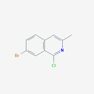 molecular formula C10H7BrClN B3002409 7-溴-1-氯-3-甲基异喹啉 CAS No. 1206980-30-4