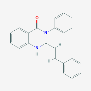 molecular formula C22H18N2O B300241 3-phenyl-2-(2-phenylvinyl)-2,3-dihydro-4(1H)-quinazolinone 
