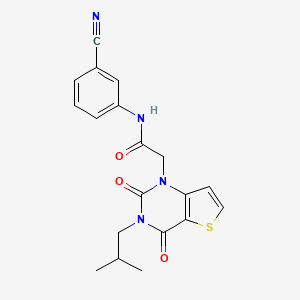 N-(3-cyanophenyl)-2-[3-(2-methylpropyl)-2,4-dioxo-3,4-dihydrothieno[3,2-d]pyrimidin-1(2H)-yl]acetamide