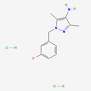 1-(3-Fluorobenzyl)-3,5-dimethyl-1H-pyrazol-4-amine dihydrochloride