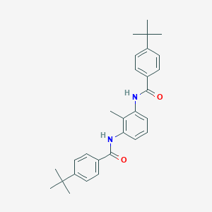 molecular formula C29H34N2O2 B300242 4-tert-butyl-N-{3-[(4-tert-butylbenzoyl)amino]-2-methylphenyl}benzamide 