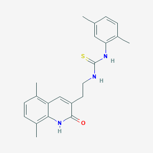 1-(2-(5,8-Dimethyl-2-oxo-1,2-dihydroquinolin-3-yl)ethyl)-3-(2,5-dimethylphenyl)thiourea