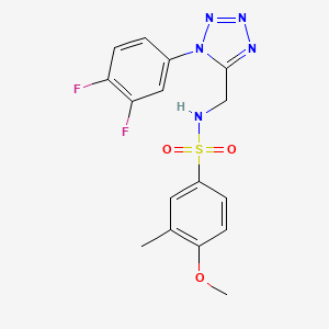 N-((1-(3,4-difluorophenyl)-1H-tetrazol-5-yl)methyl)-4-methoxy-3-methylbenzenesulfonamide
