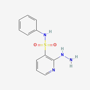 molecular formula C11H12N4O2S B3002432 2-hydrazino-N-phenylpyridine-3-sulfonamide CAS No. 1154115-66-8