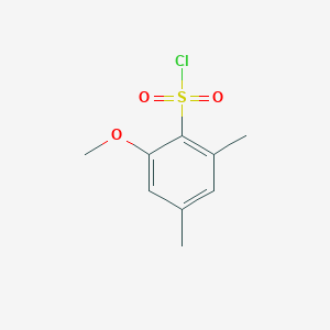 molecular formula C9H11ClO3S B3002436 2-甲氧基-4,6-二甲苯-1-磺酰氯 CAS No. 1021373-11-4
