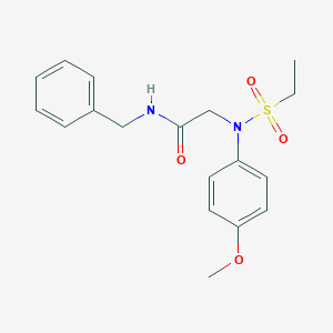 N-benzyl-2-[(ethylsulfonyl)-4-methoxyanilino]acetamide