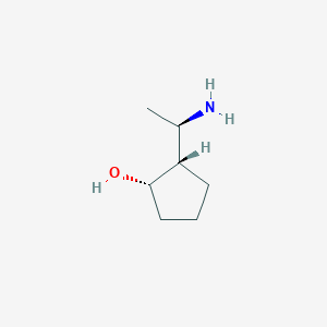 molecular formula C7H15NO B3002440 (1S,2S)-2-[(1R)-1-Aminoethyl]cyclopentan-1-ol CAS No. 2309431-83-0