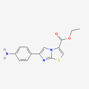 Ethyl 6-(4-aminophenyl)imidazo[2,1-B][1,3]thiazole-3-carboxylate