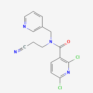 2,6-Dichloro-N-(2-cyanoethyl)-N-(pyridin-3-ylmethyl)pyridine-3-carboxamide