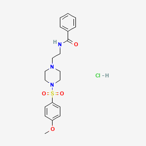 N-(2-(4-((4-methoxyphenyl)sulfonyl)piperazin-1-yl)ethyl)benzamide hydrochloride