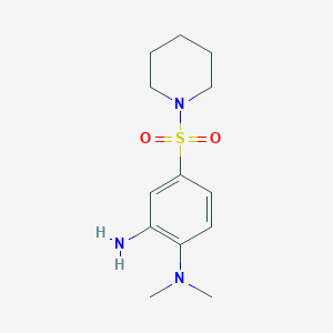 2-(Dimethylamino)-5-(piperidylsulfonyl)phenylamine