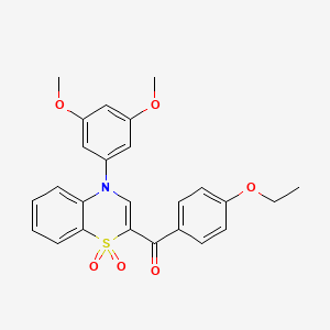 [4-(3,5-dimethoxyphenyl)-1,1-dioxido-4H-1,4-benzothiazin-2-yl](4-ethoxyphenyl)methanone