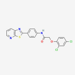 2-(2,4-dichlorophenoxy)-N-(4-(thiazolo[5,4-b]pyridin-2-yl)phenyl)acetamide