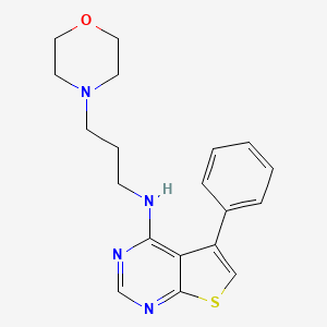(3-Morpholin-4-yl-propyl)-(5-phenyl-thieno[2,3-d]pyrimidin-4-yl)-amine