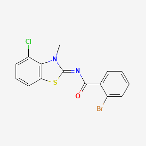 (E)-2-bromo-N-(4-chloro-3-methylbenzo[d]thiazol-2(3H)-ylidene)benzamide