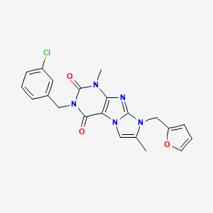3-(3-chlorobenzyl)-8-(furan-2-ylmethyl)-1,7-dimethyl-1H-imidazo[2,1-f]purine-2,4(3H,8H)-dione