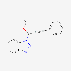 1-(1-Ethoxy-3-phenylprop-2-ynyl)benzotriazole