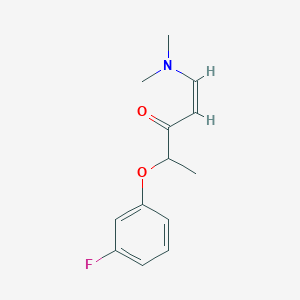 molecular formula C13H16FNO2 B3002503 1-(Dimethylamino)-4-(3-fluorophenoxy)-1-penten-3-one CAS No. 1164520-33-5